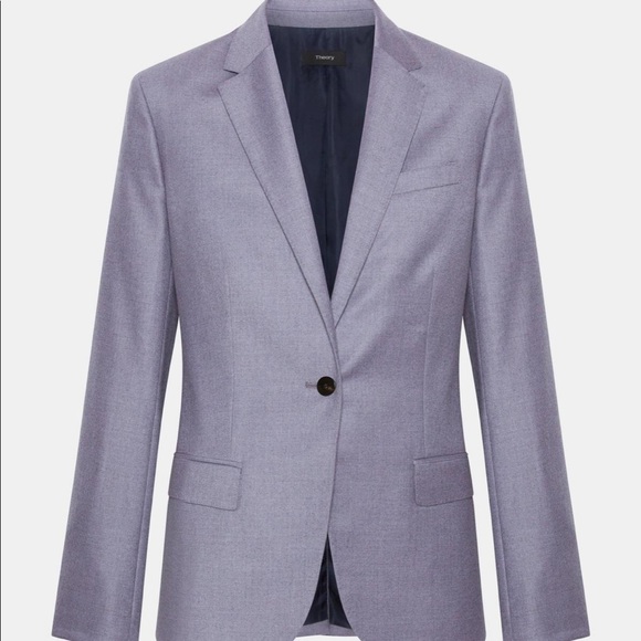 Iso Theory Staple Blazer In Lavender 